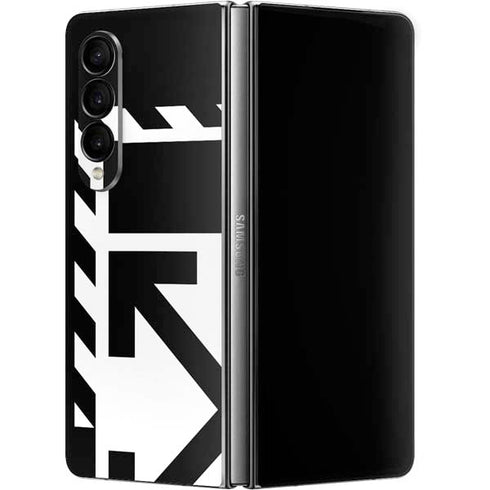 Black and White Geometric Shapes Galaxy Z Fold4 5G Skin